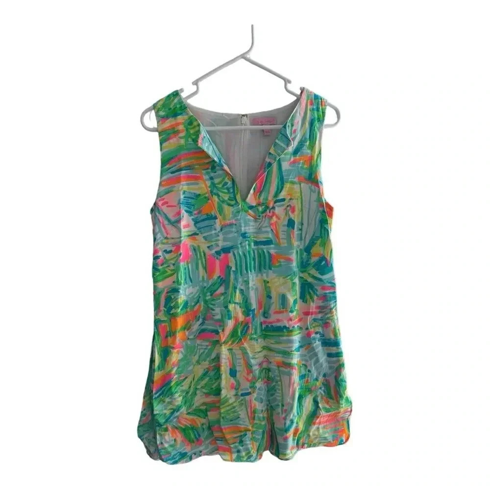 Lilly Pulitzer Sea Salt & Sun Tanya Romper Dress // size 6